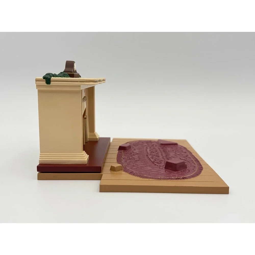 Hallmark 1993 The Bearingers Light Up Fireplace Tabletop Ornament Display VTG